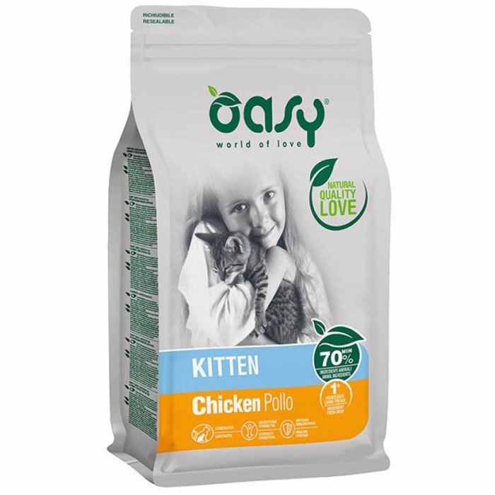OASY XIRA TROFI GTAS KITTEN CHICKEN 1,5KG